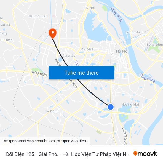 Đối Diện 1251 Giải Phóng to Học Viện Tư Pháp Việt Nam map