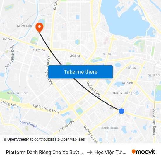 Platform Dành Riêng Cho Xe Buýt Trước Nhà 604 Trường Chinh to Học Viện Tư Pháp Việt Nam map