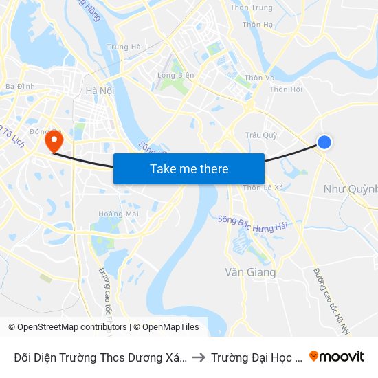 Đối Diện Trường Thcs Dương Xá - Đường Ỷ Lan to Trường Đại Học Y Hà Nội map