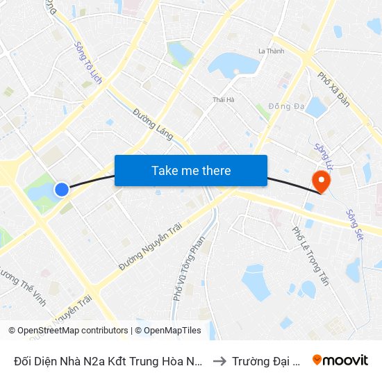 Đối Diện Nhà N2a Kđt Trung Hòa Nhân Chính - Hoàng Minh Giám to Trường Đại Học Y Hà Nội map