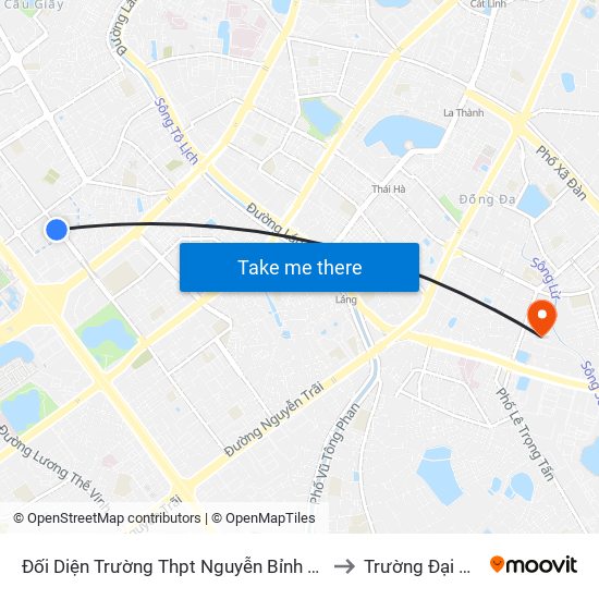 Đối Diện Trường Thpt Nguyễn Bỉnh Khiêm - Đường Nguyễn Chánh to Trường Đại Học Y Hà Nội map