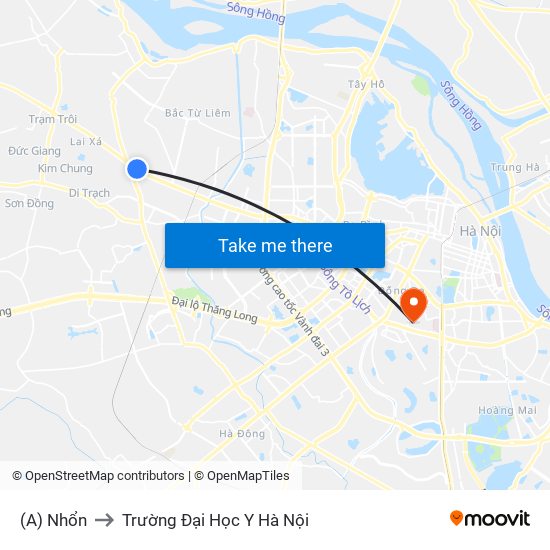 (A) Nhổn to Trường Đại Học Y Hà Nội map