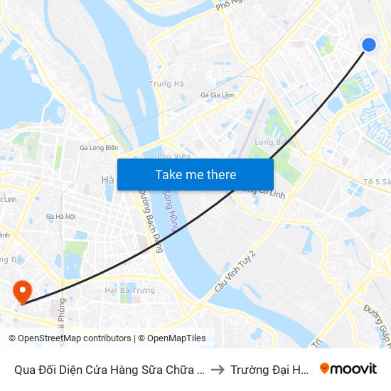 Qua Đối Diện Cửa Hàng Sữa Chữa Xe Máy Hùng Phi 30m to Trường Đại Học Y Hà Nội map