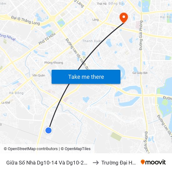 Giữa Số Nhà  Dg10-14 Và Dg10-26 - Đường Lê Xuân Điệp to Trường Đại Học Y Hà Nội map