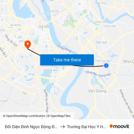 Đối Diện Đình Ngọc Động-Đa Tốn to Trường Đại Học Y Hà Nội map