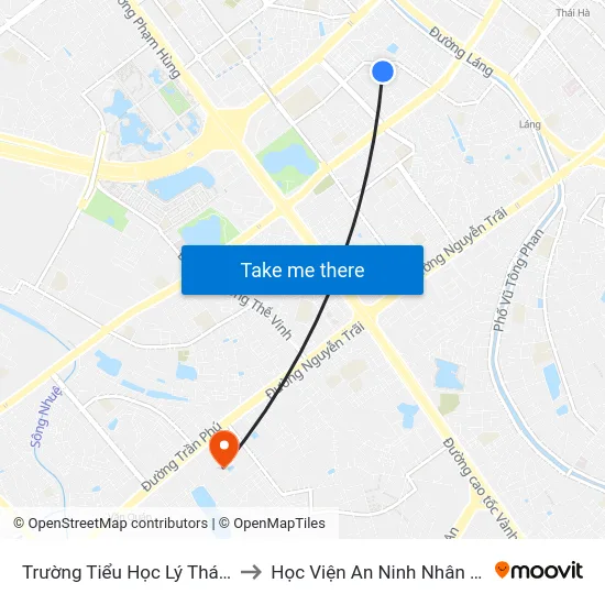 Trường Tiểu Học Lý Thái Tổ to Học Viện An Ninh Nhân Dân map