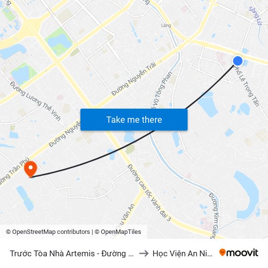 Trước Tòa Nhà Artemis - Đường Tôn Thất Tùng Kéo Dài to Học Viện An Ninh Nhân Dân map