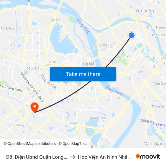 Đối Diện Ubnd Quận Long Biên to Học Viện An Ninh Nhân Dân map
