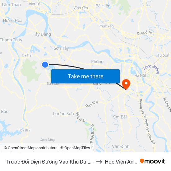 Trước Đối Diện Đường Vào Khu Du Lịch Khoang Sanh, Suối Tiên 70m, Đt87 to Học Viện An Ninh Nhân Dân map