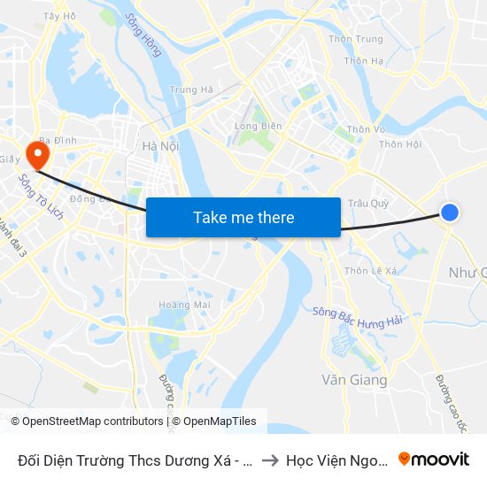 Đối Diện Trường Thcs Dương Xá - Đường Ỷ Lan to Học Viện Ngoại Giao map