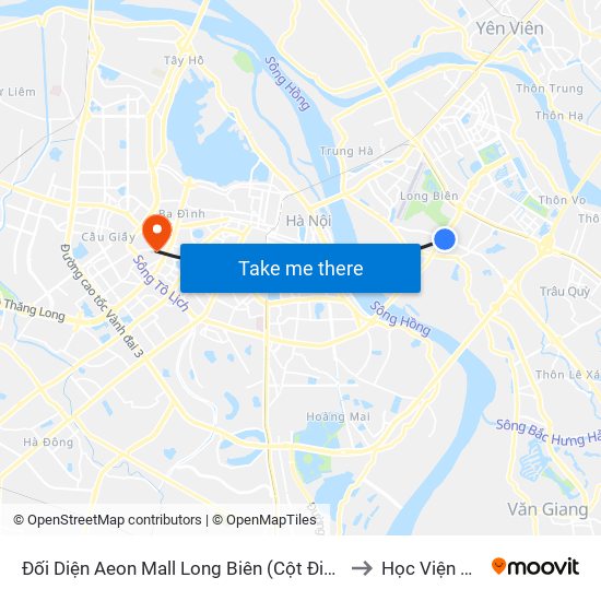 Đối Diện Aeon Mall Long Biên (Cột Điện T4a/2a-B Đường Cổ Linh) to Học Viện Ngoại Giao map