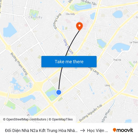 Đối Diện Nhà N2a Kđt Trung Hòa Nhân Chính - Hoàng Minh Giám to Học Viện Ngoại Giao map