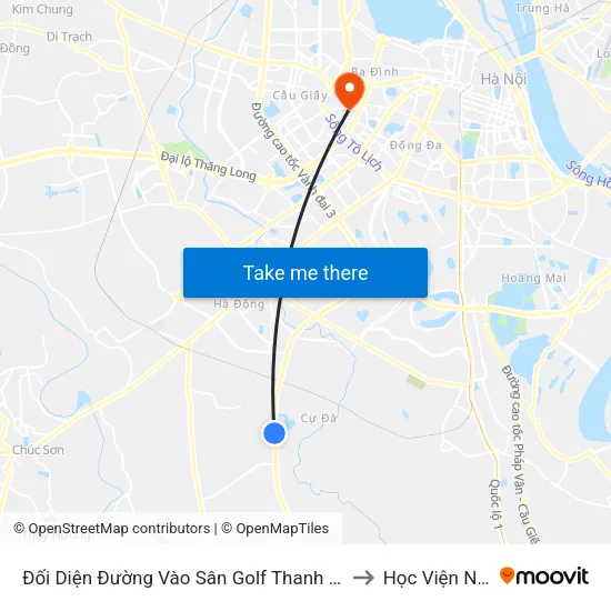 Đối Diện Đường Vào Sân Golf Thanh Hà 10m - Đường Cienco5 to Học Viện Ngoại Giao map