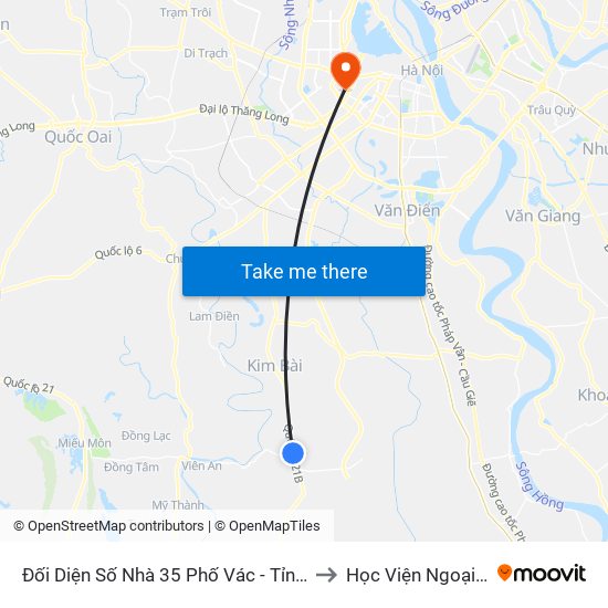 Đối Diện Số Nhà 35 Phố Vác - Tỉnh Lộ 429 to Học Viện Ngoại Giao map