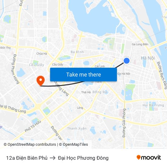 12a Điện Biên Phủ to Đại Học Phương Đông map