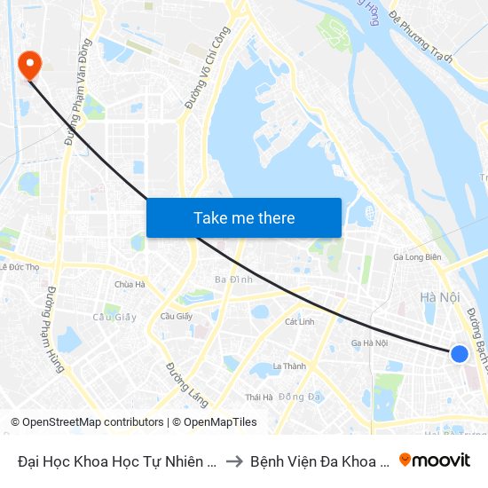 Đại Học Khoa Học Tự Nhiên - 19 Lê Thánh Tông to Bệnh Viện Đa Khoa Phương Đông map