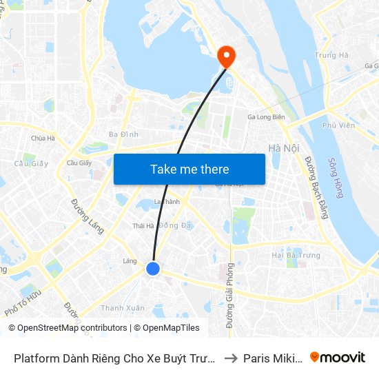Platform Dành Riêng Cho Xe Buýt Trước Nhà 604 Trường Chinh to Paris Miki Vietnam map