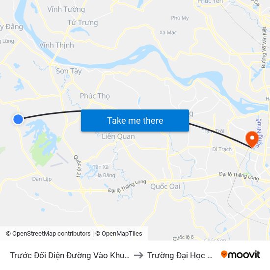 Trước Đối Diện Đường Vào Khu Du Lịch Khoang Sanh, Suối Tiên 70m, Đt87 to Trường Đại Học Tài Nguyên Và Môi Trường map