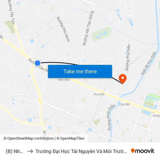 (B) Nhổn to Trường Đại Học Tài Nguyên Và Môi Trường map