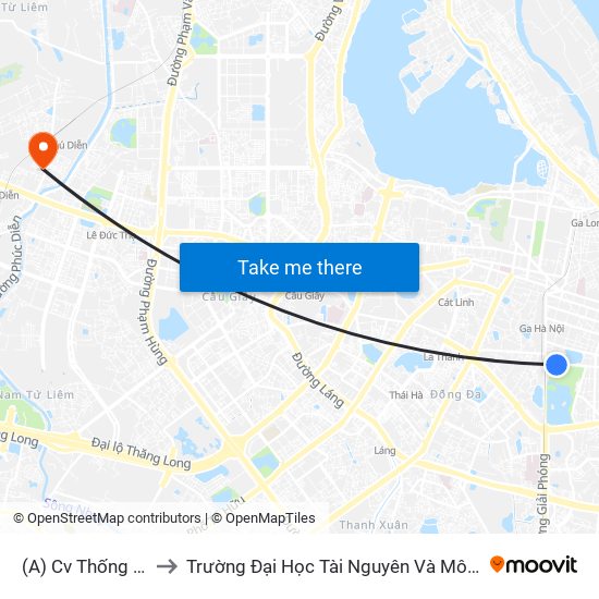 (A) Cv Thống Nhất to Trường Đại Học Tài Nguyên Và Môi Trường map