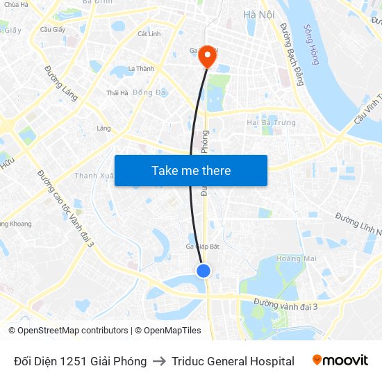 Đối Diện 1251 Giải Phóng to Triduc General Hospital map