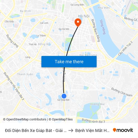 Đối Diện Bến Xe Giáp Bát - Giải Phóng to Bệnh Viện Mắt Hà Nội map