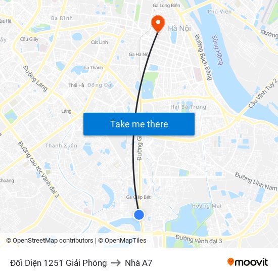 Đối Diện 1251 Giải Phóng to Nhà A7 map