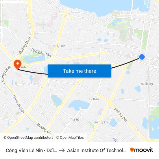 Công Viên Lê Nin - Đối Diện 35 Trần Phú to Asian Institute Of Technology Vietnam (Ait-Vn) map
