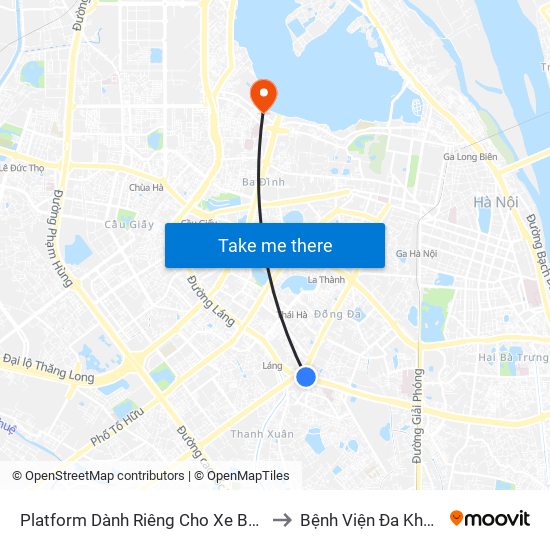 Platform Dành Riêng Cho Xe Buýt Trước Nhà 604 Trường Chinh to Bệnh Viện Đa Khoa Quốc Tế Thu Cúc map