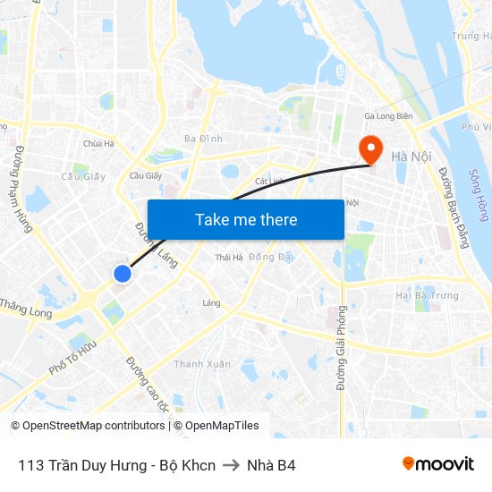 113 Trần Duy Hưng - Bộ Khcn to Nhà B4 map