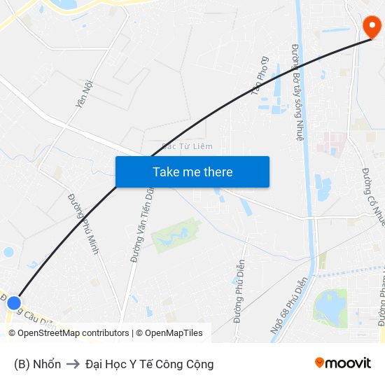 (B) Nhổn to Đại Học Y Tế Công Cộng map