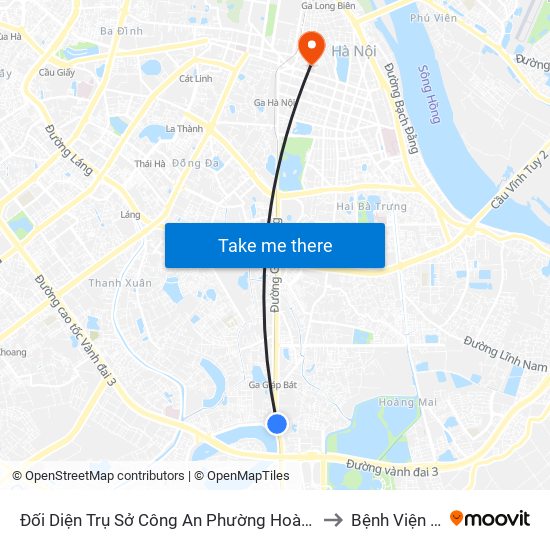 Đối Diện Trụ Sở Công An Phường Hoàng Liệt- 1277 Giải Phóng to Bệnh Viện Việt Đức map