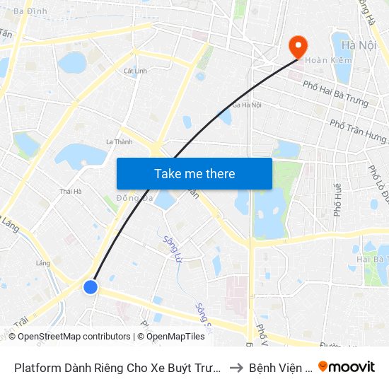 Platform Dành Riêng Cho Xe Buýt Trước Nhà 604 Trường Chinh to Bệnh Viện Việt Đức map