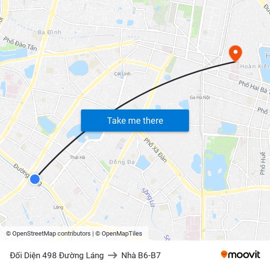 Đối Diện 498 Đường Láng to Nhà B6-B7 map