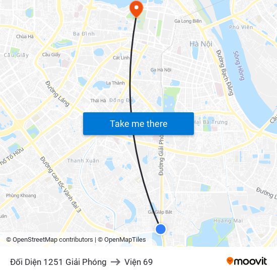 Đối Diện 1251 Giải Phóng to Viện 69 map