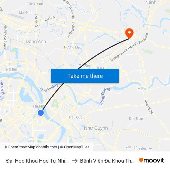 Đại Học Khoa Học Tự Nhiên - 19 Lê Thánh Tông to Bệnh Viện Đa Khoa Thành An - Thăng Long map