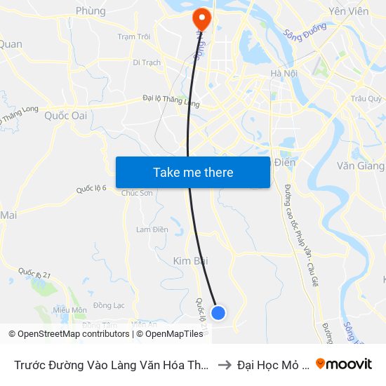 Trước Đường Vào Làng Văn Hóa Thôn Tiên Lữ Khoảng 50m to Đại Học Mỏ - Địa Chất map