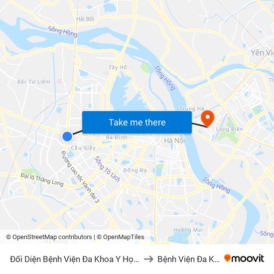 Đối Diện Bệnh Viện Đa Khoa Y Học Cổ Truyền - Phạm Hùng to Bệnh Viện Đa Khoa Tâm Anh map