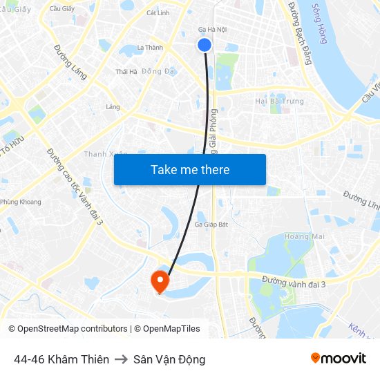 78-80a Khâm Thiên (Đối Diện 71) to Sân Vận Động map