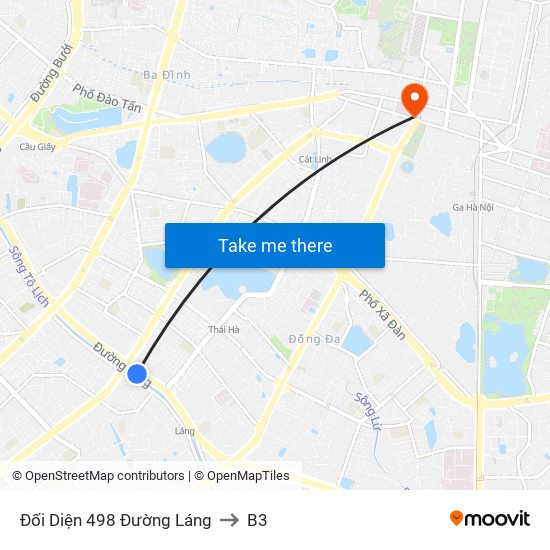 Đối Diện 498 Đường Láng to B3 map