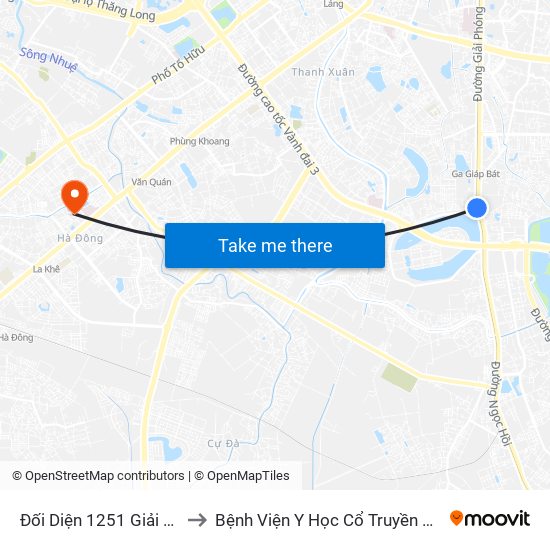 Đối Diện 1251 Giải Phóng to Bệnh Viện Y Học Cổ Truyền Hà Đông map