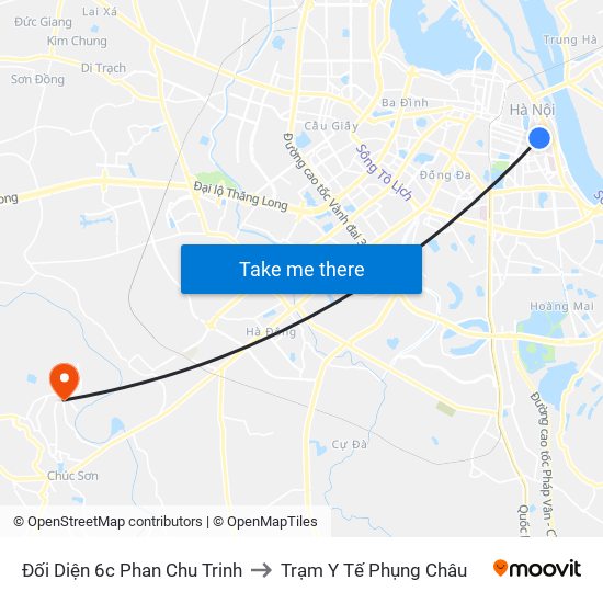 Đối Diện 6c Phan Chu Trinh to Trạm Y Tế Phụng Châu map