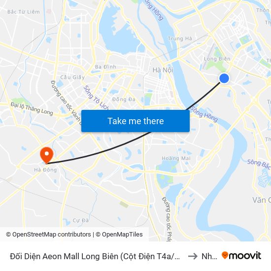 Đối Diện Aeon Mall Long Biên (Cột Điện T4a/2a-B Đường Cổ Linh) to Nhà K map