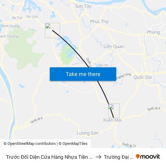 Trước Đối Diện Cửa Hàng Nhựa Tiền Phong Minh Sáu, Thôn Xuân Hà, Vân Hòa, Đt87 to Trường Đại Học Lâm Nghiệp map