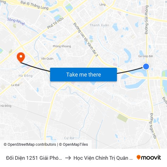 Đối Diện 1251 Giải Phóng to Học Viện Chính Trị Quân Sự map