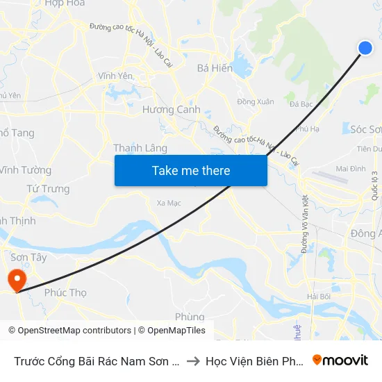 Trước Cổng Bãi Rác Nam Sơn 20m to Học Viện Biên Phòng map