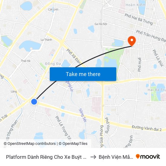 Platform Dành Riêng Cho Xe Buýt Trước Nhà 604 Trường Chinh to Bệnh Viện Mắt Trung Ương map