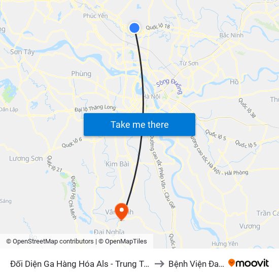 Đối Diện Ga Hàng Hóa Als - Trung Tâm Dịch Vụ Kỹ Thuật Cung Ứng Điện to Bệnh Viện Đa Khoa Vân Đình map