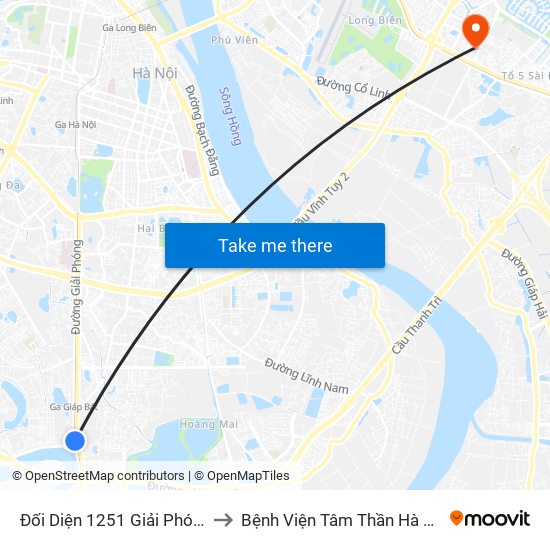 Đối Diện 1251 Giải Phóng to Bệnh Viện Tâm Thần Hà Nội map