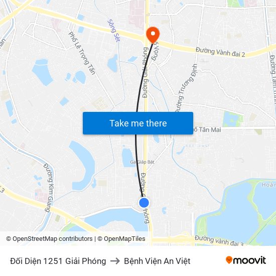 Đối Diện 1251 Giải Phóng to Bệnh Viện An Việt map